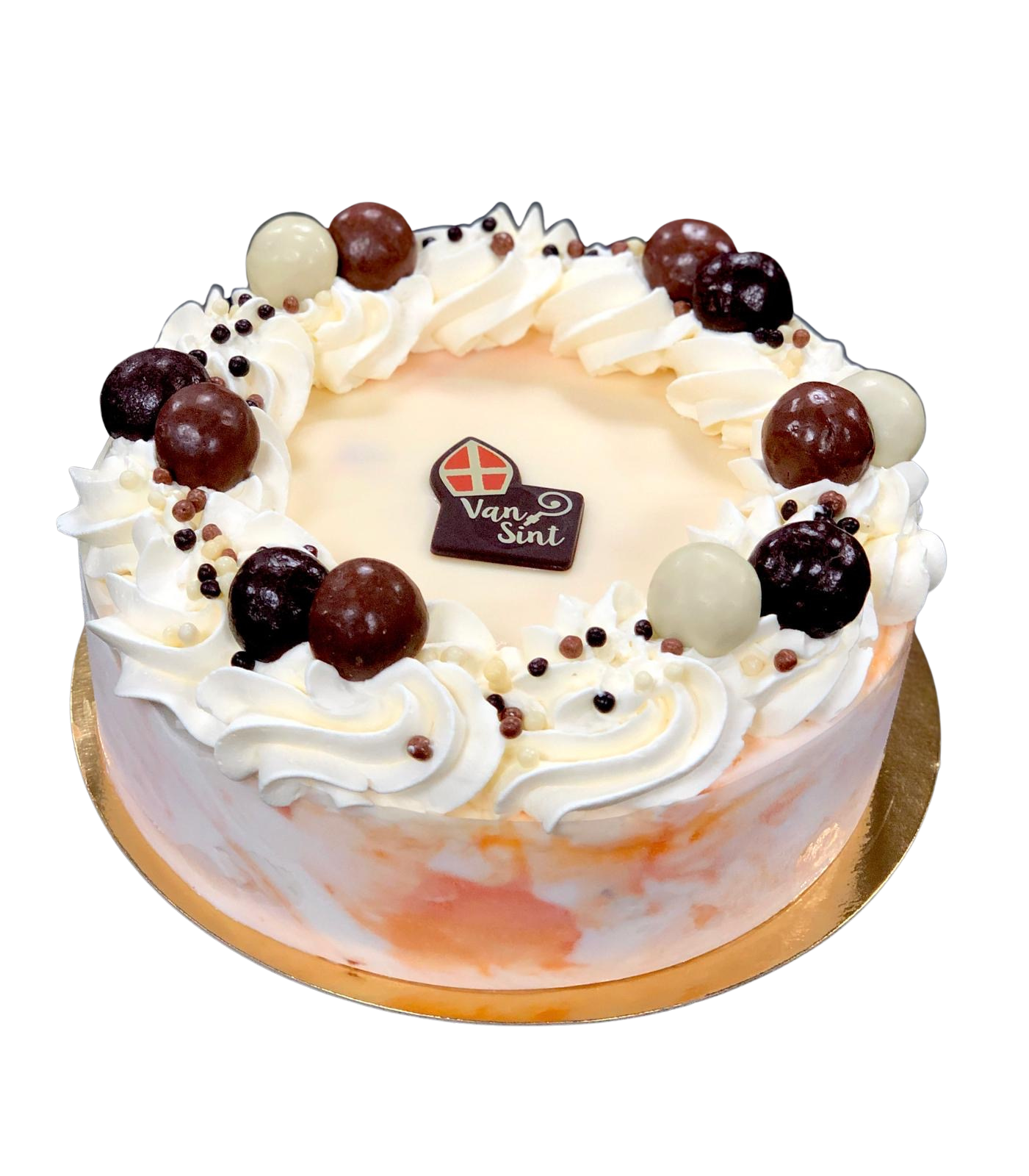 witte choco sinaasappel perzik